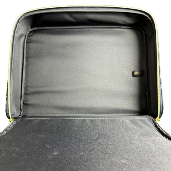 Estee Lauder Navy Blue  Crocodile Leather Cosmetic Travel Makeup‎ Zip Case - Picture 7 of 13